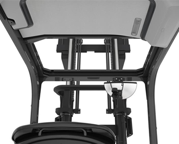 Toyota Traigo48 -vastapainotrukin näkyvyys maston läpi