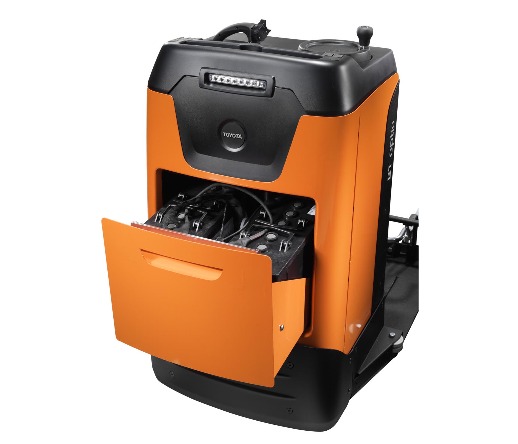 Toyota-keräilytrukin akkulokero